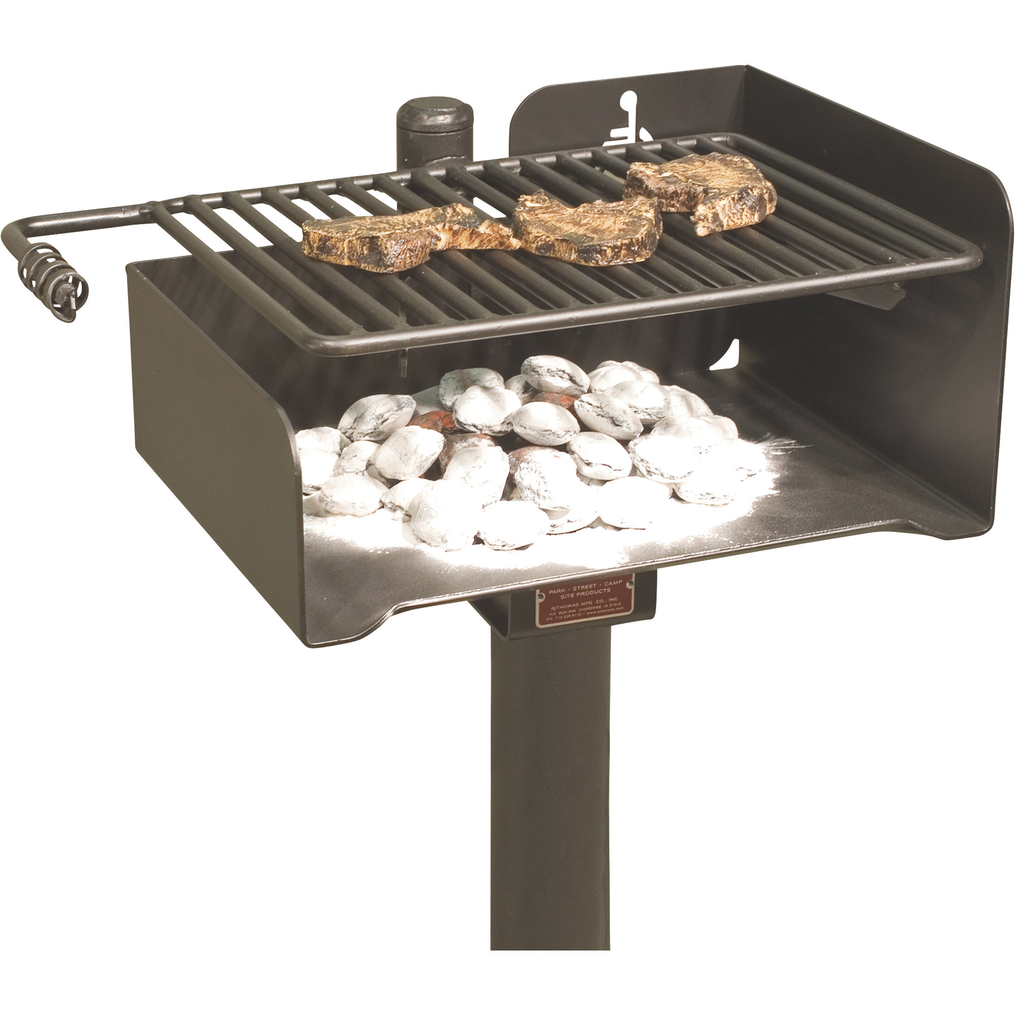 Pilot Rock Park Charcoal Grill with ADA Accommodations, Model# ASW-20 B2